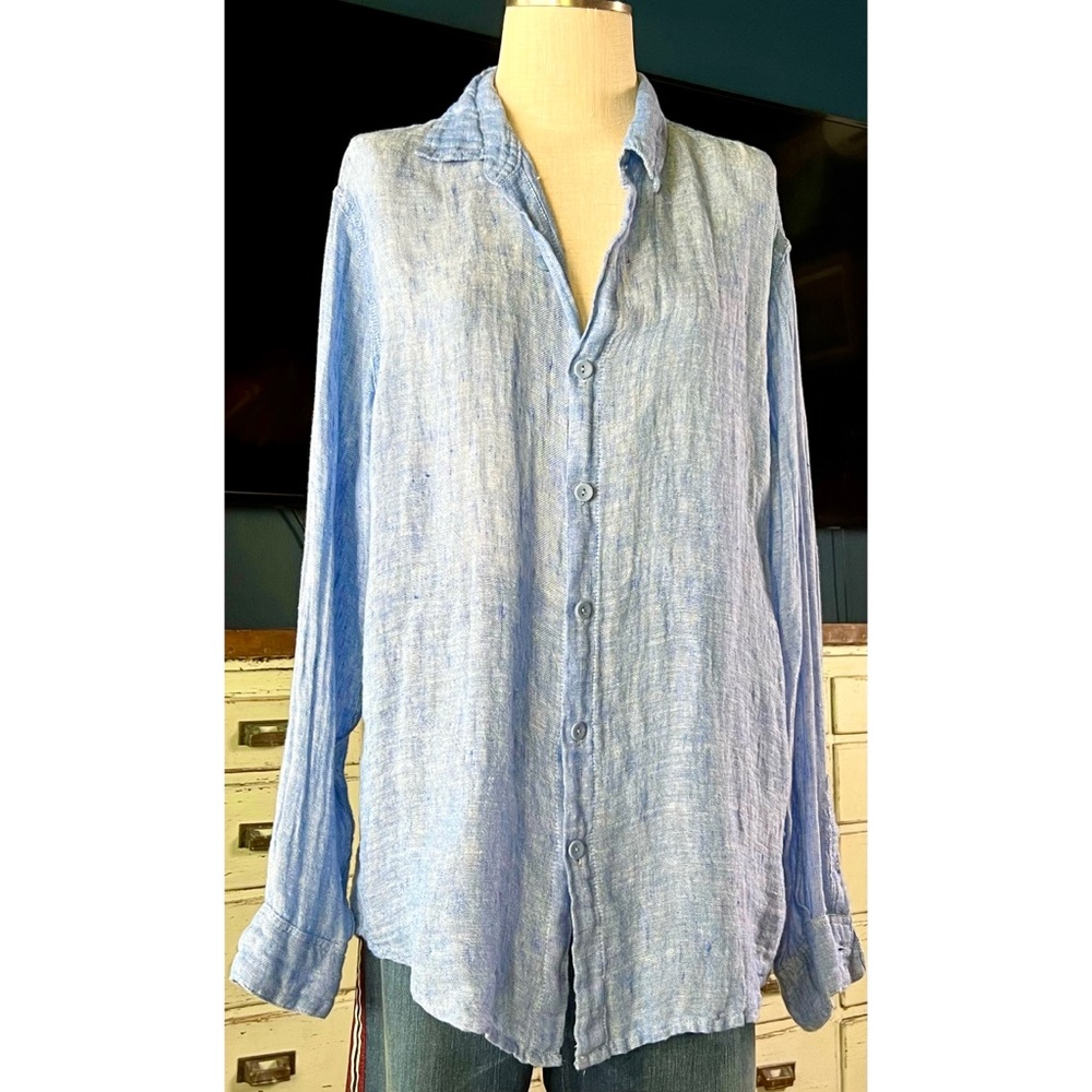 Flax 100% Linen Buttondown Shirt P